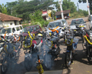 Udupi: Mass automobiles blessed on Deepavali at Bantakal temple
